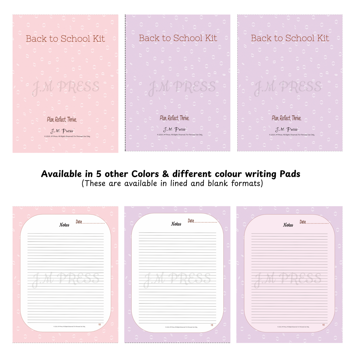 Back to School Kit – Student Academic Planner & Reflection Journal (Special Edition)