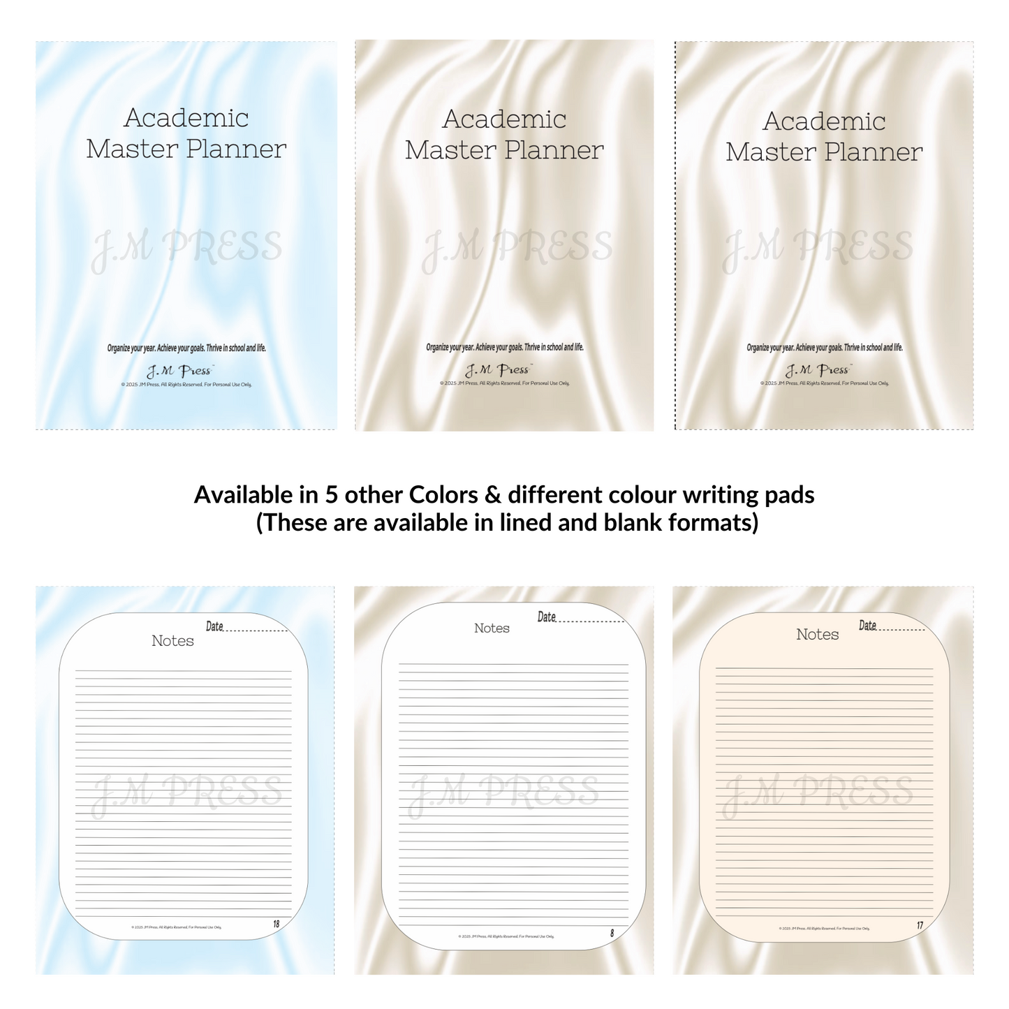 Academic Master Planner – Semester & Study Organizer | JM Press CEO Tools Edition