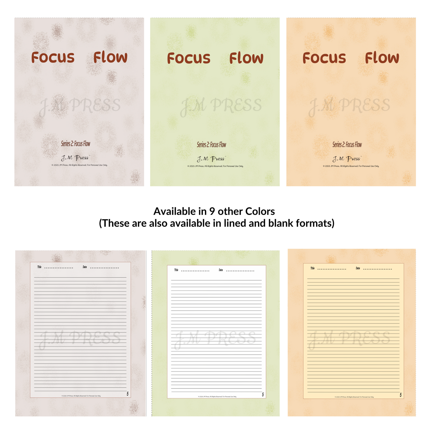 Focus Flow – JM Press Notebooks Edition