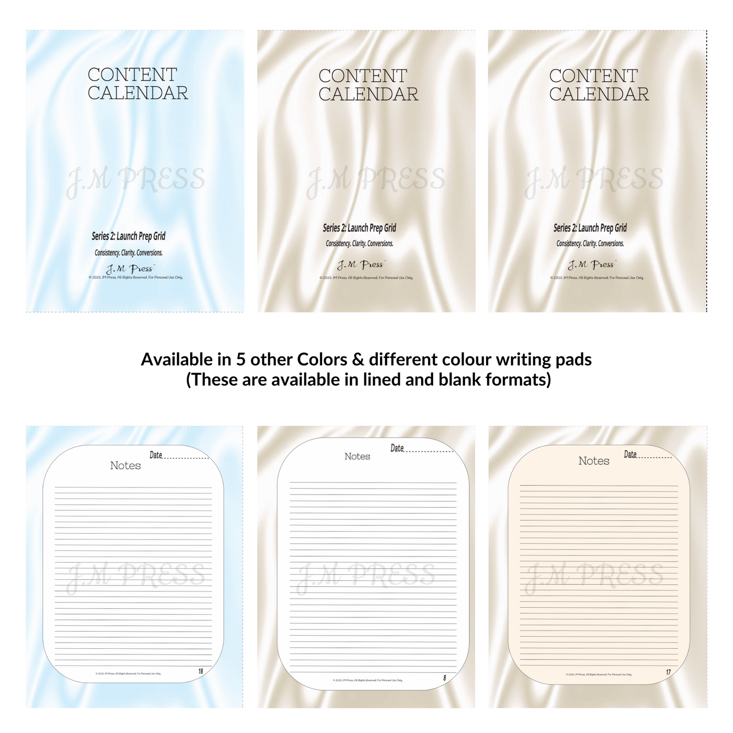 CEO Content Calendar – Launch Prep Grid | JM Press CEO Tools Edition