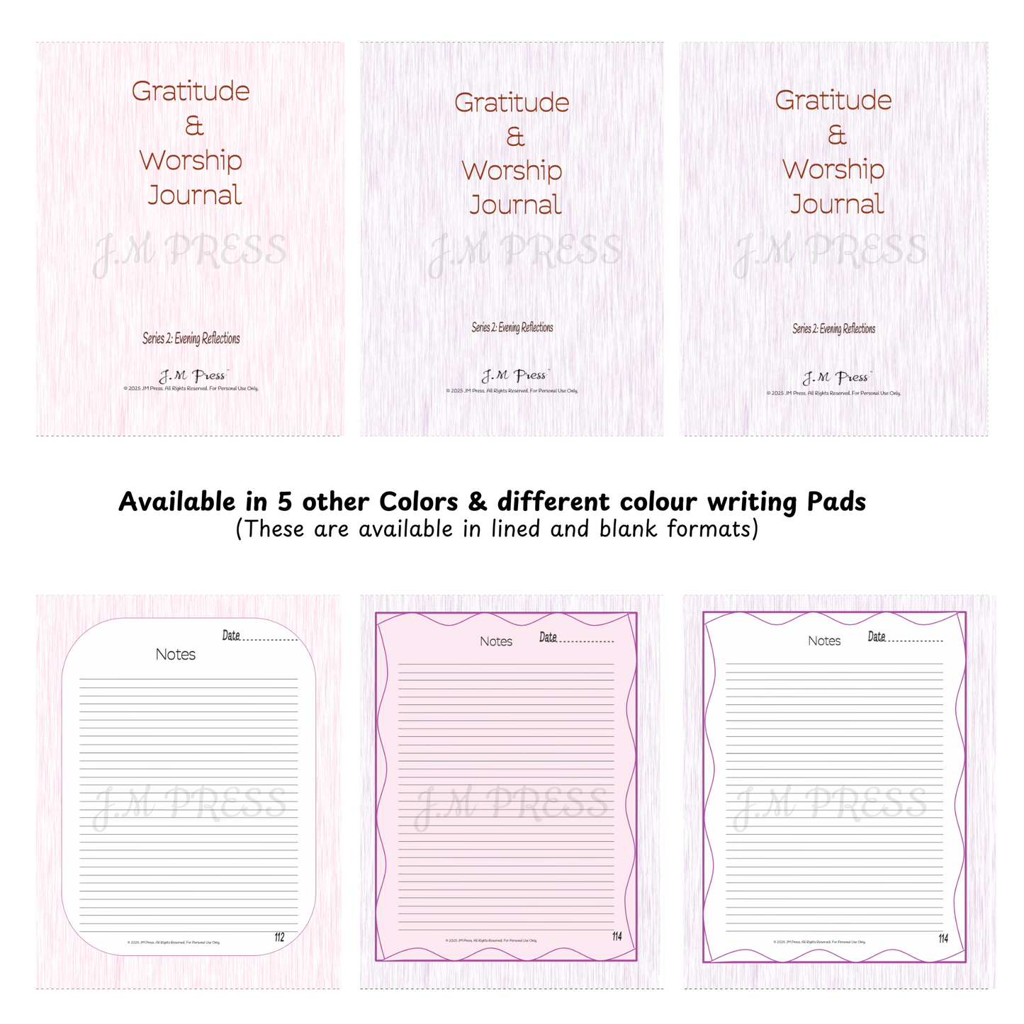Gratitude & Worship Journal – Evening Reflections (JM Press Faith Edition)