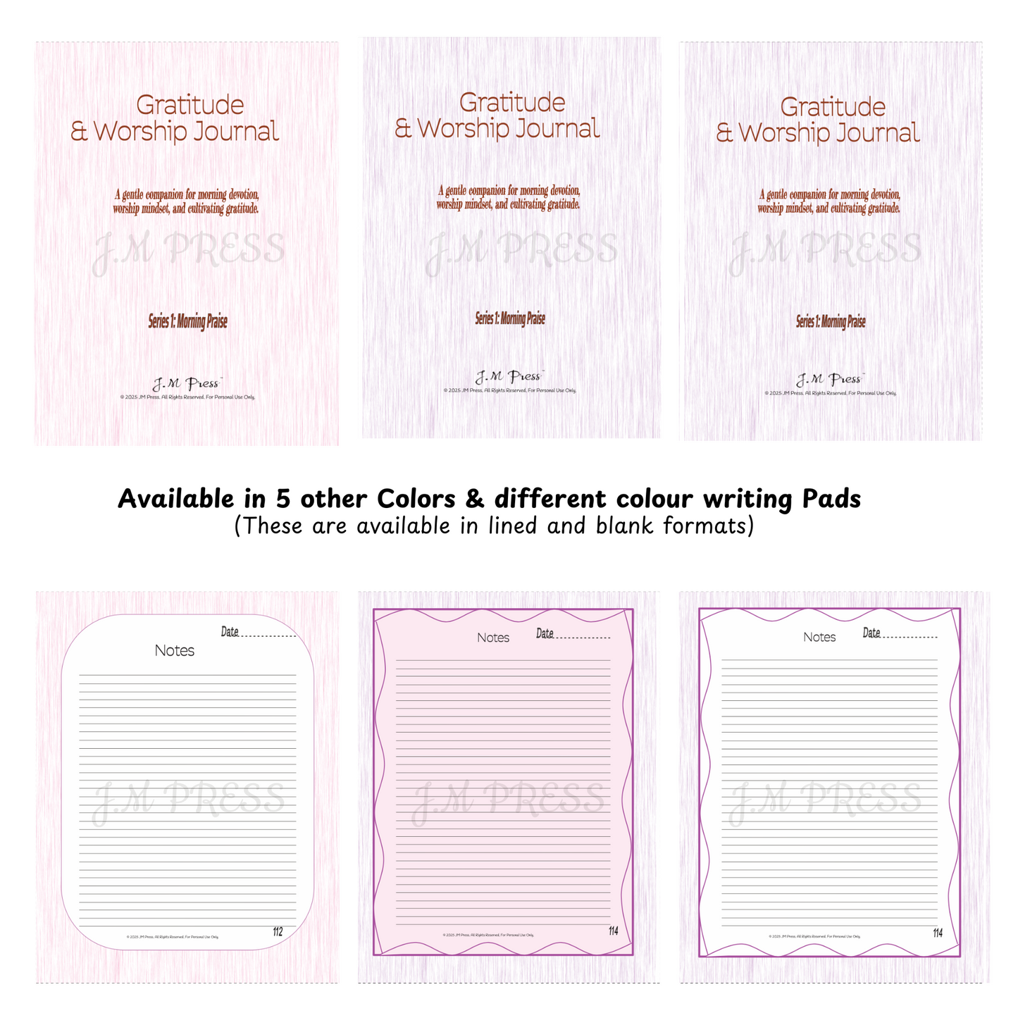 Gratitude & Worship Journal – Morning Praise (JM Press Faith Edition)