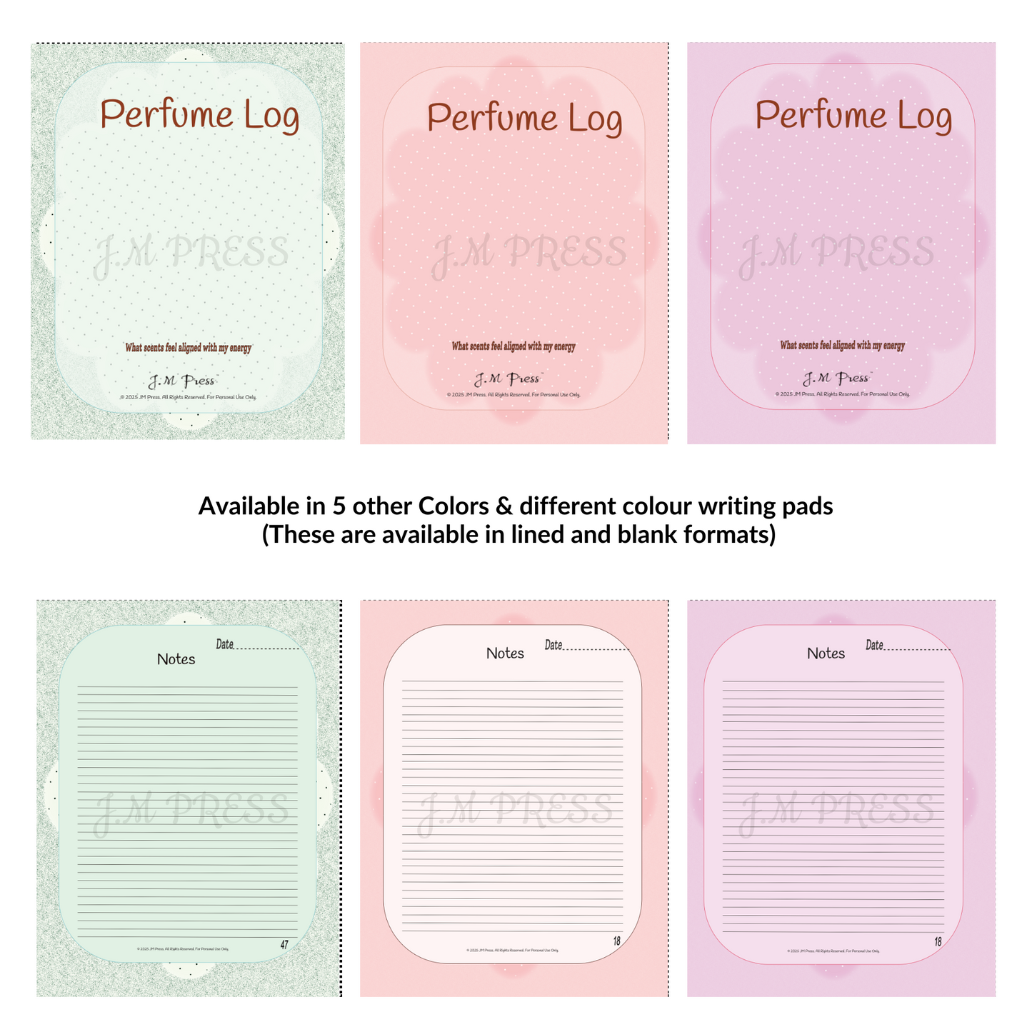 Perfume Log – Fragrance Tracker (JM Press Beauty Edition)