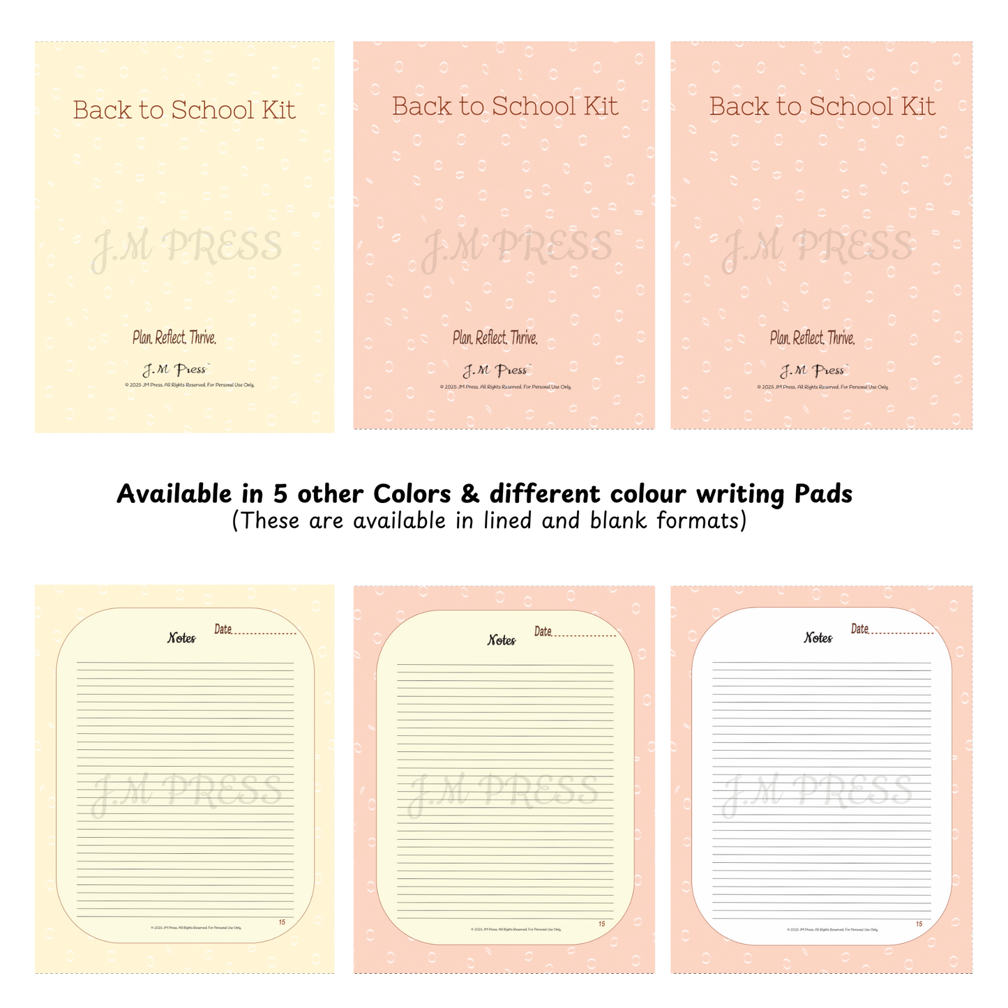 Back to School Kit – Student Academic Planner & Reflection Journal (Special Edition)