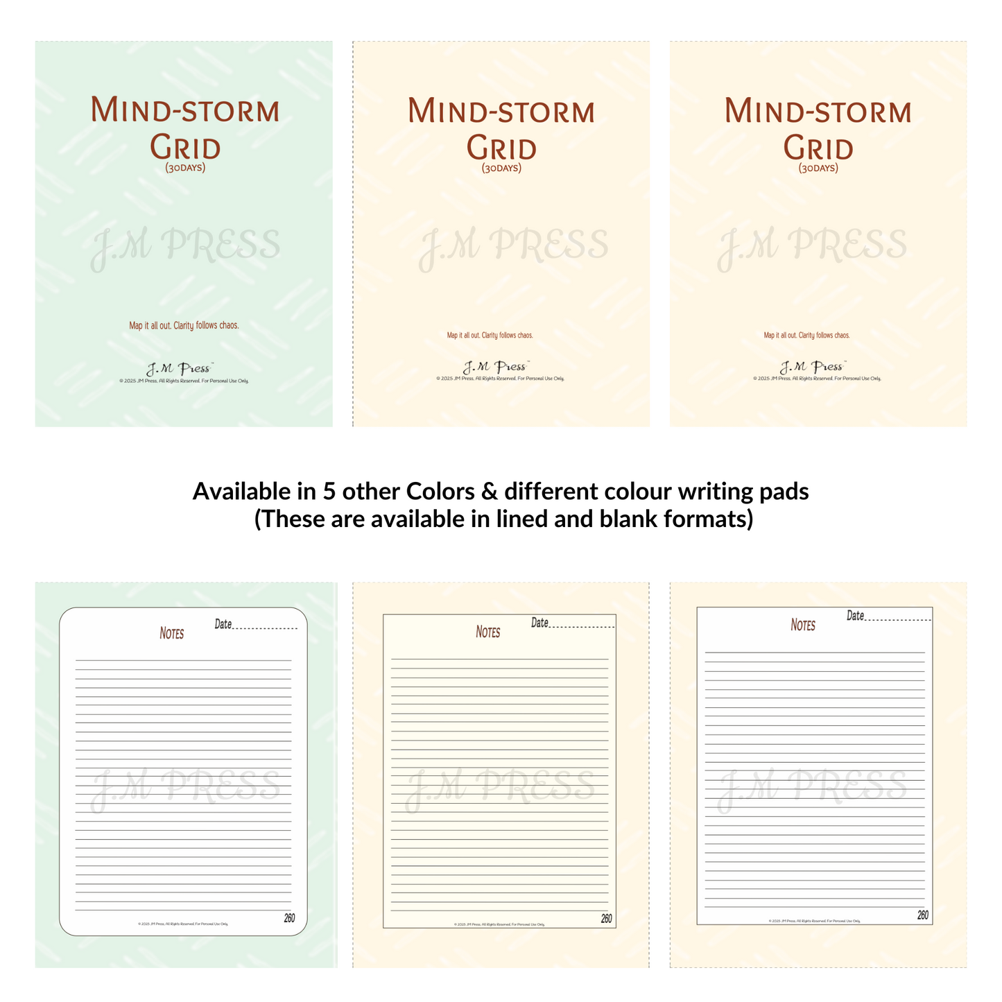 Mind-Storm Grid – 30 Days (JM Press Workbook Edition)