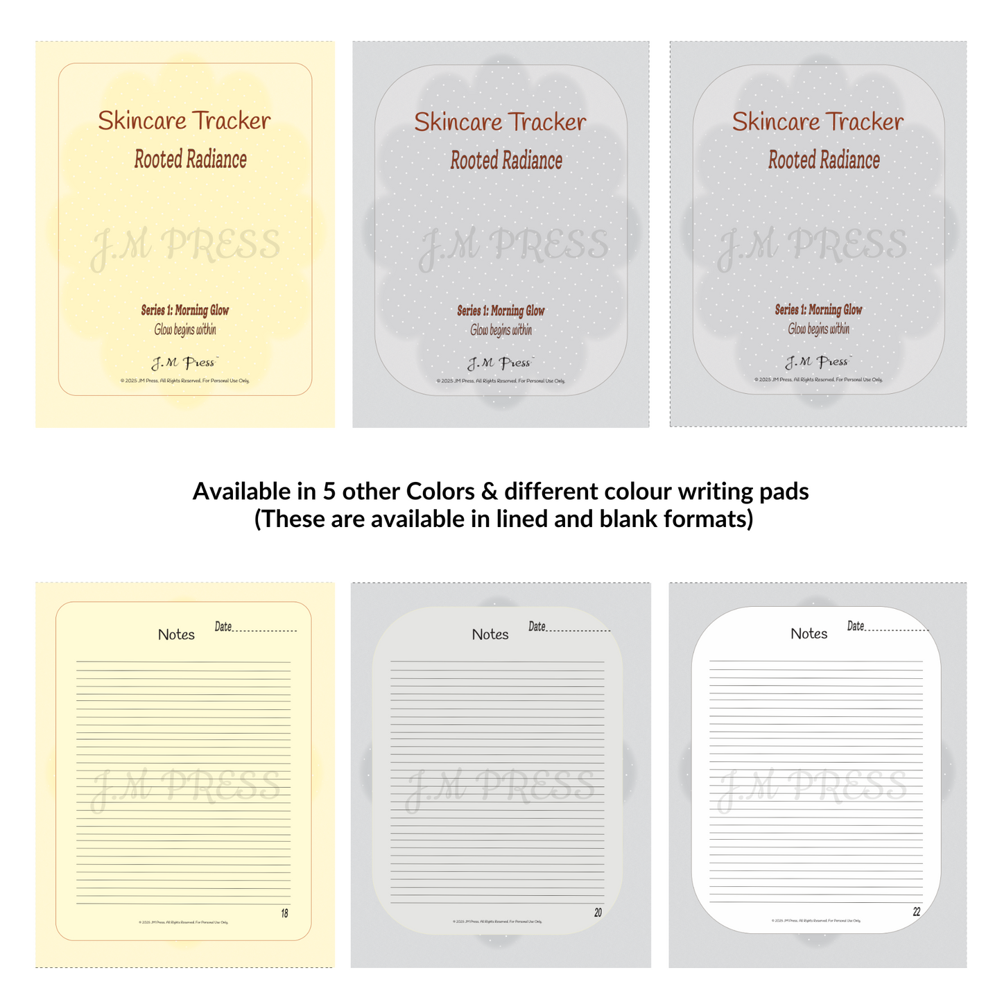 Skincare Tracker – Morning Glow Routine (JM Press Beauty Edition)