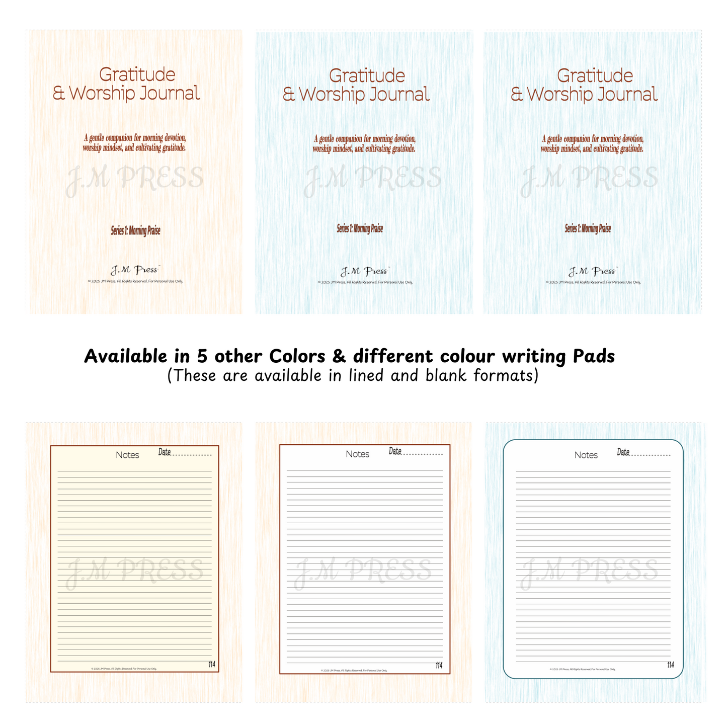 Gratitude & Worship Journal – Morning Praise (JM Press Faith Edition)
