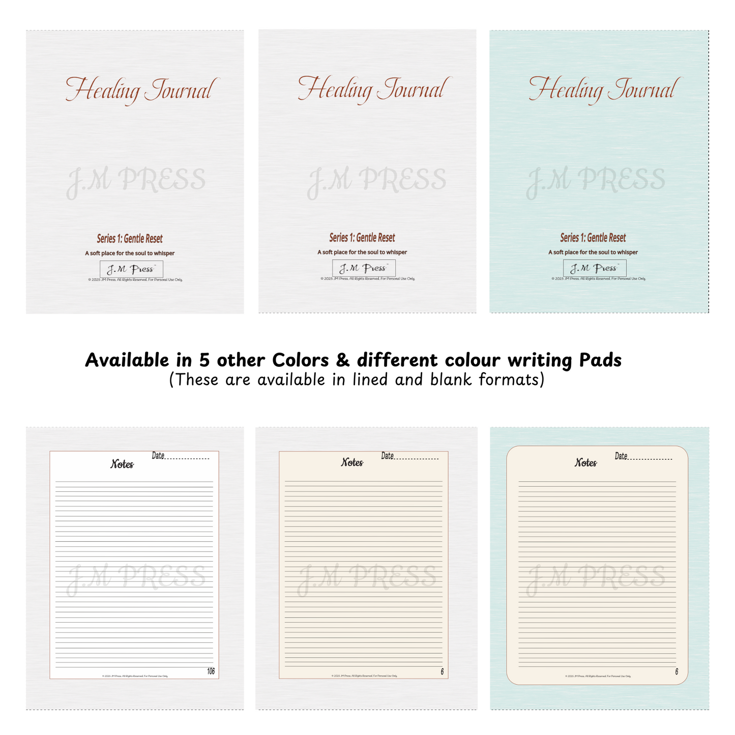 Healing Journal – Gentle Reset (Wellness Edition Journal)