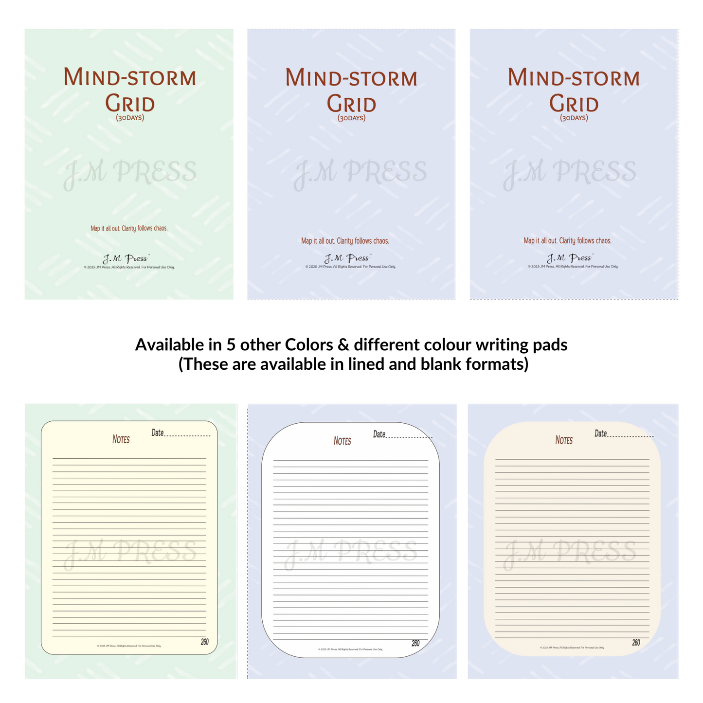 Mind-Storm Grid – 30 Days (JM Press Workbook Edition)