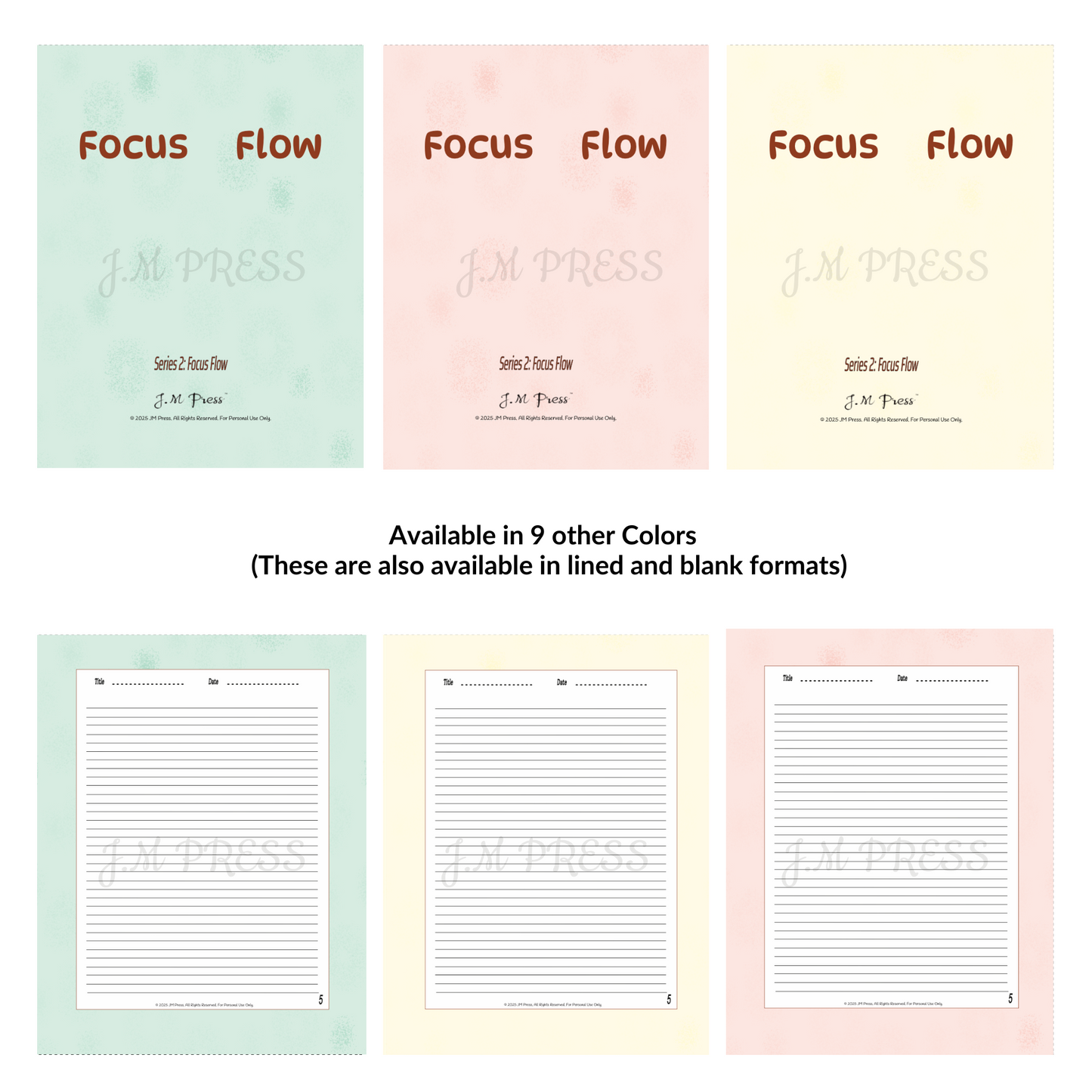 Focus Flow – JM Press Notebooks Edition