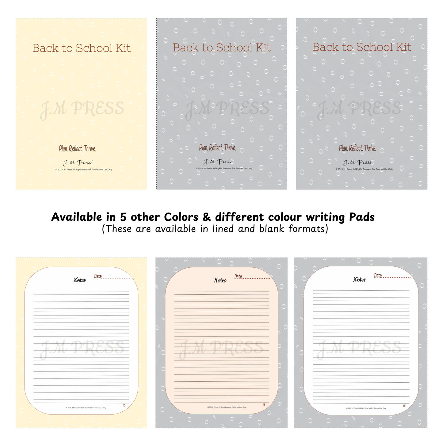 Back to School Kit – Student Academic Planner & Reflection Journal (Special Edition)