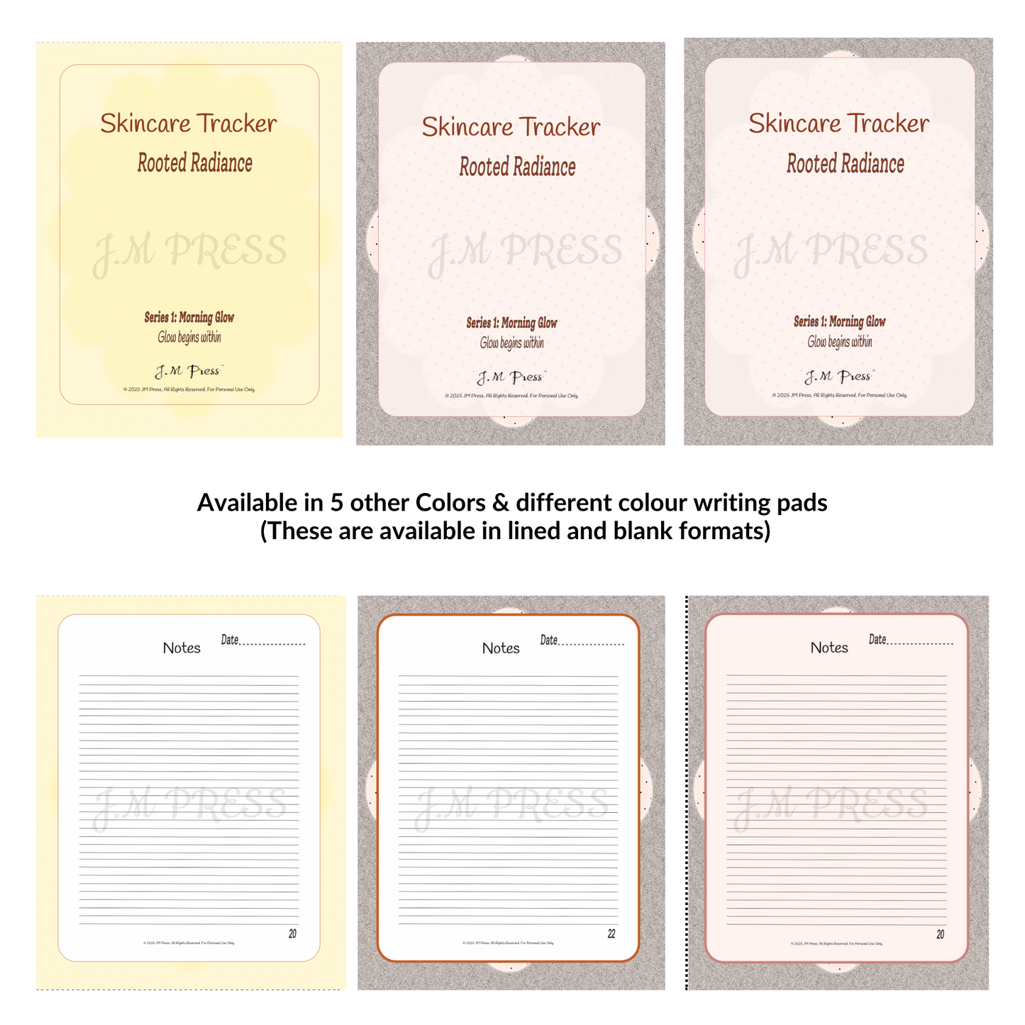 Skincare Tracker – Morning Glow Routine (JM Press Beauty Edition)