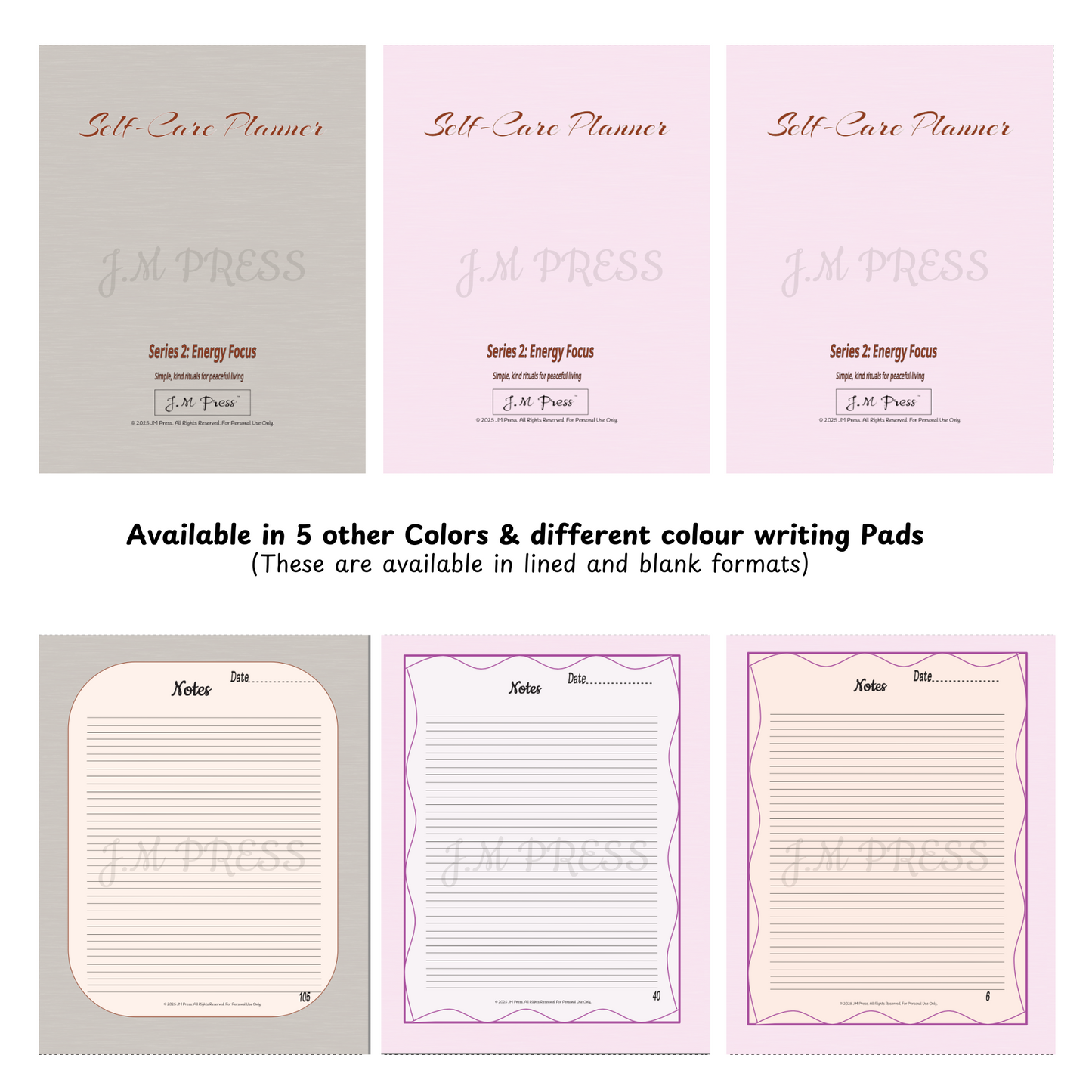 Self-Care Planner – Energy Focus (Wellness Edition Planner)