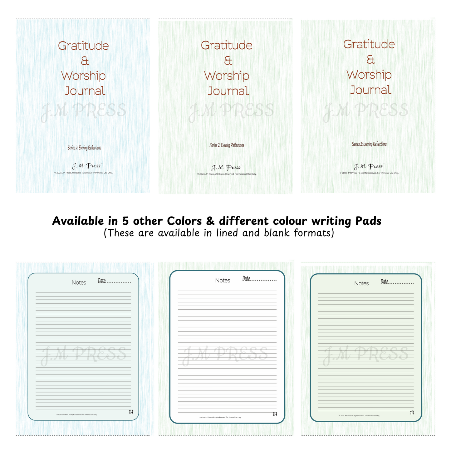 Gratitude & Worship Journal – Evening Reflections (JM Press Faith Edition)