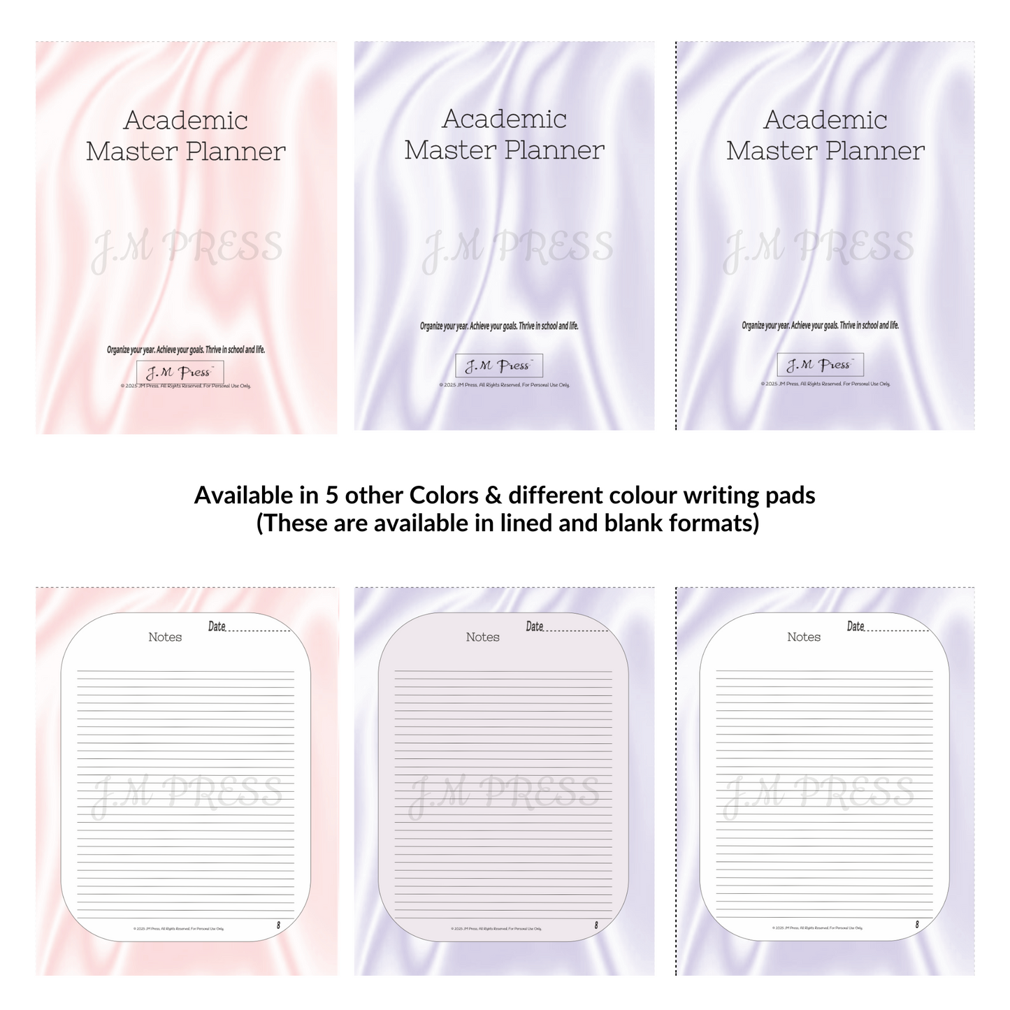 Academic Master Planner – Semester & Study Organizer | JM Press CEO Tools Edition