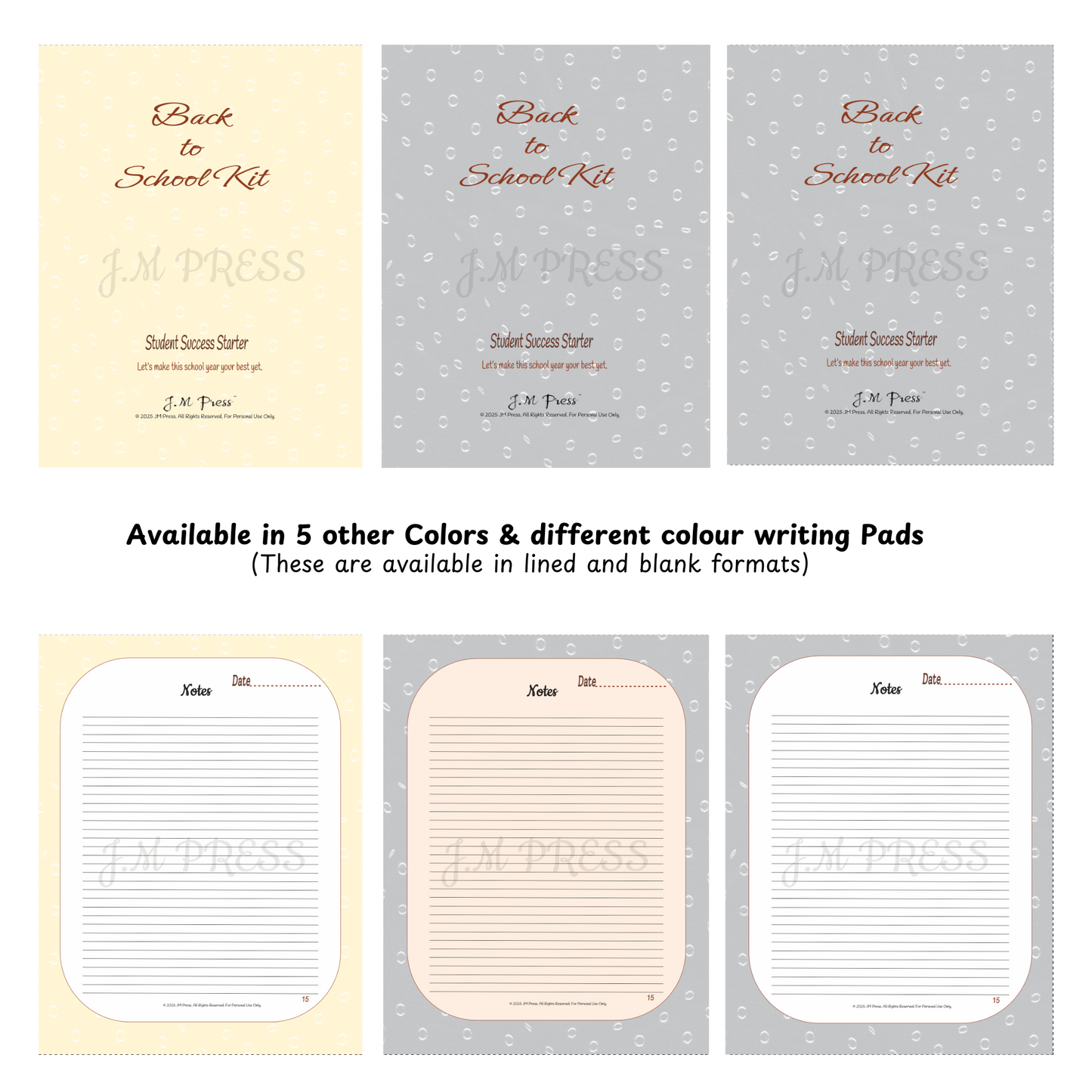 Back to School Kit – Student Success Starter Journal (Special Edition)