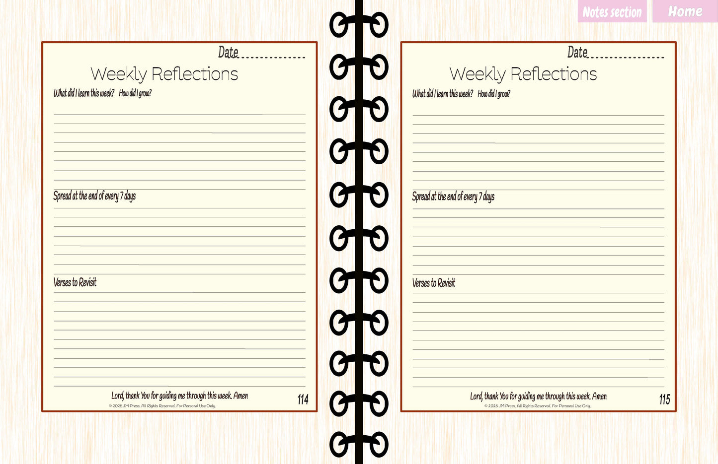 SOAP Bible Study Pages – Daily Study (JM Press Faith Edition)