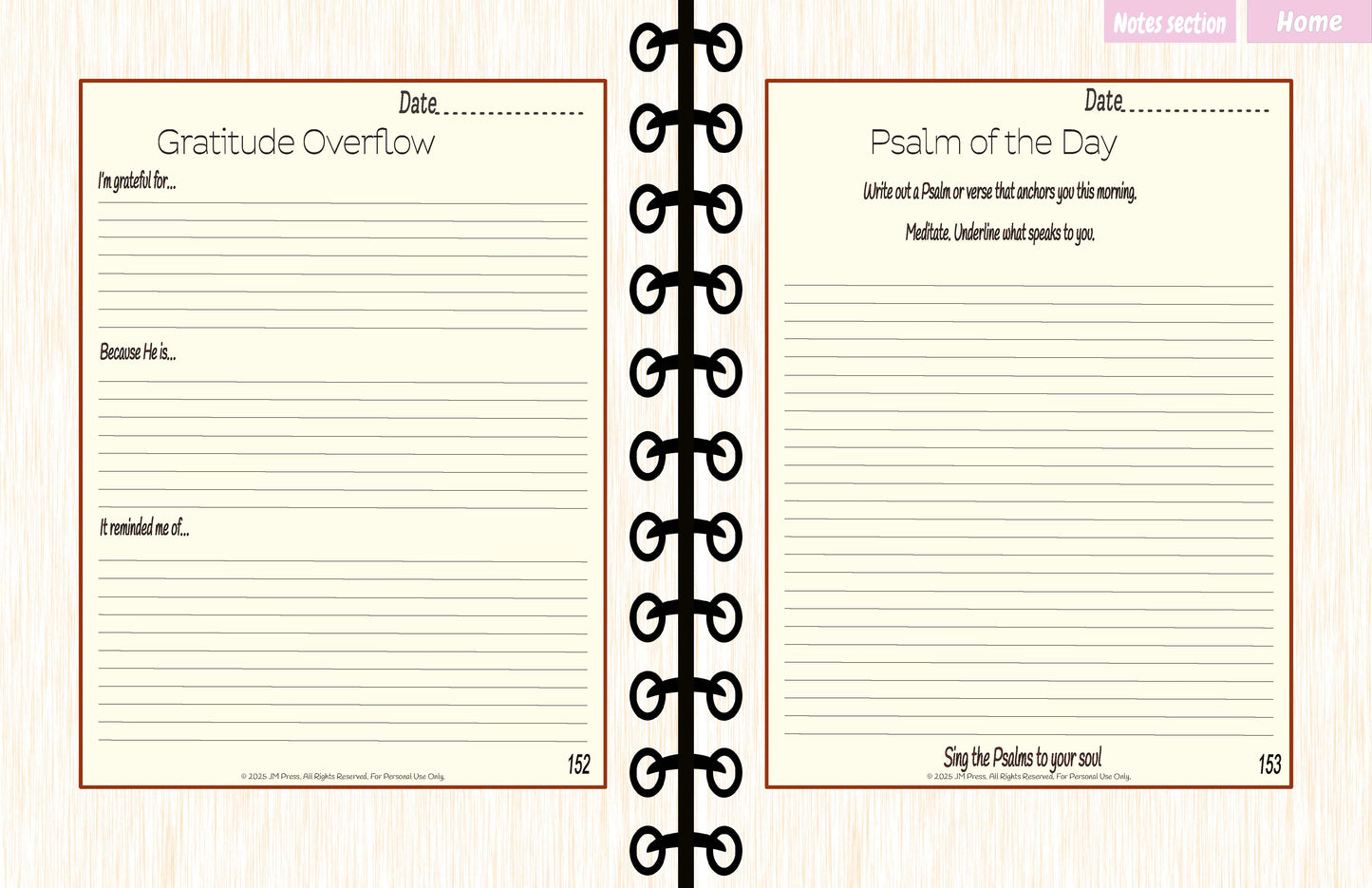 Gratitude & Worship Journal – Evening Reflections (JM Press Faith Edition)
