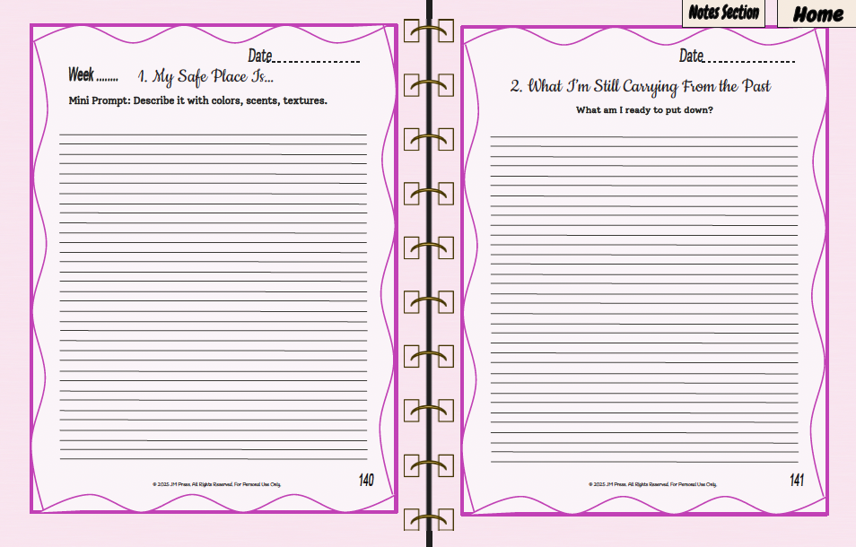 Healing Journal – Emotional Reset | Guided Reflection for Stress Release & Personal Renewal
