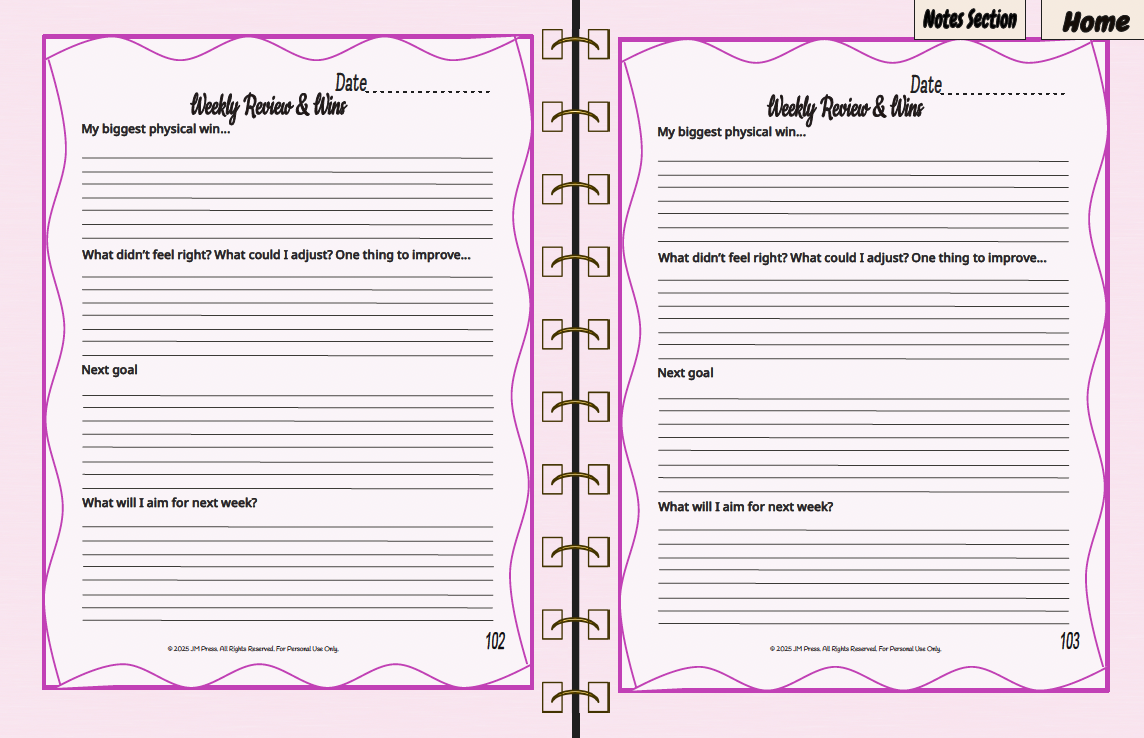 Workout Tracker – My Movement Planner (Wellness Edition)