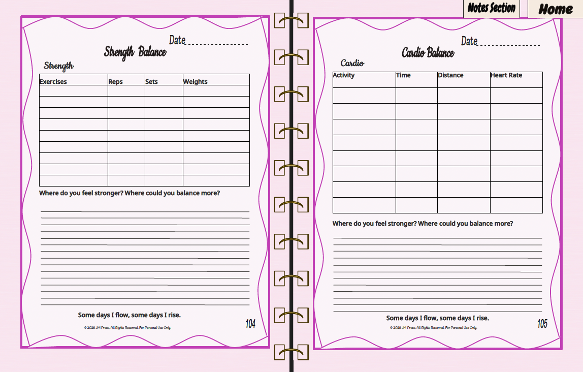 Workout Progress Tracker — Fitness, Habit & Movement Planning Journal