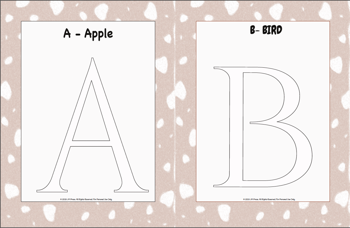Handwriting Workbook – A to Z Uppercase Alphabet Tracing Sheets (JM Press Kids Edition)