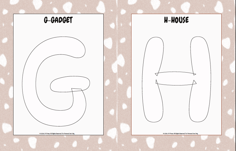 Handwriting Workbook – A to Z Uppercase Bubble Letters (JM Press Kids Edition)