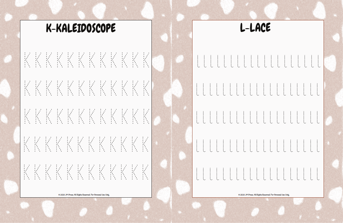 Handwriting Workbook – A to Z Lowercase Alphabet Dotted Tracing Practice (JM Press Kids Edition)