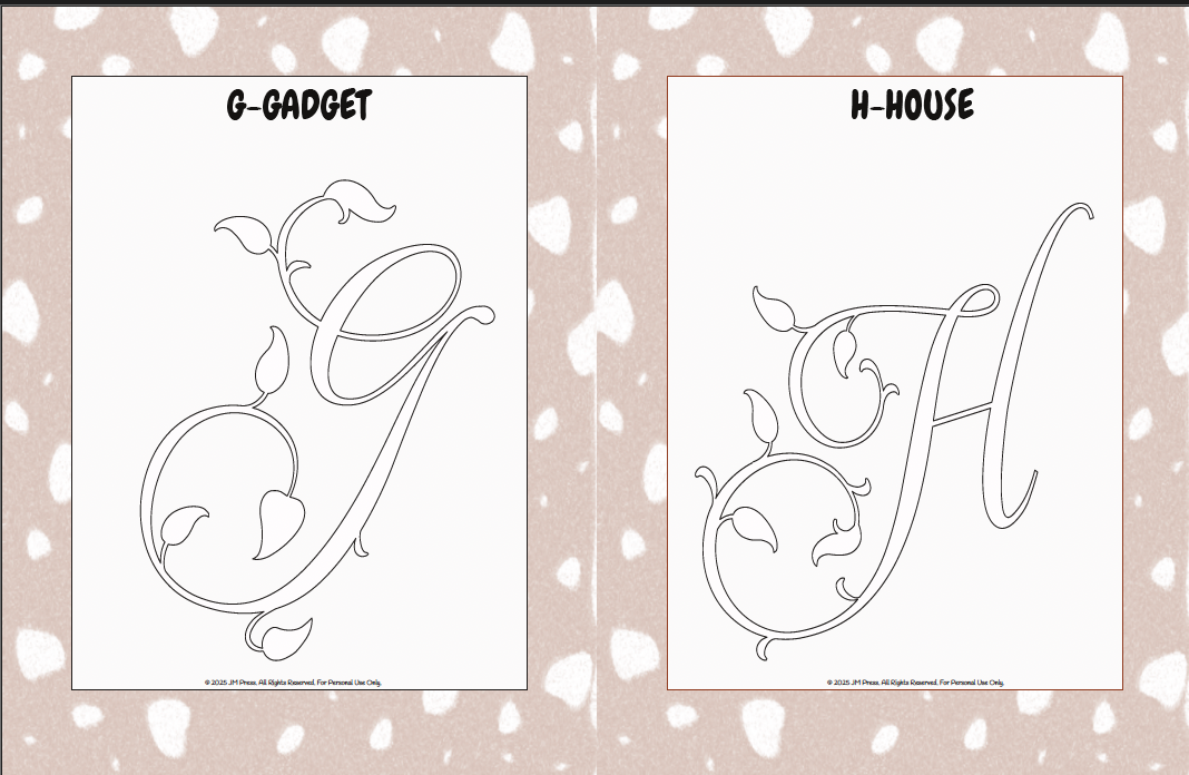 Handwriting Workbook – A to Z Calligraphy Style Letters (JM Press Kids Edition)