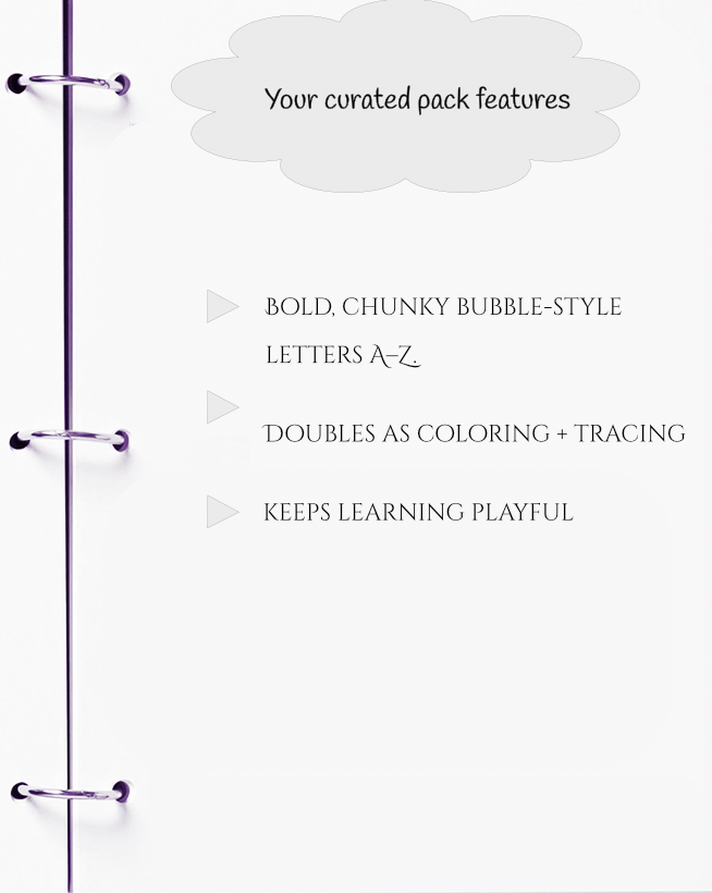 Handwriting Workbook – A to Z Uppercase Bubble Letters (JM Press Kids Edition)