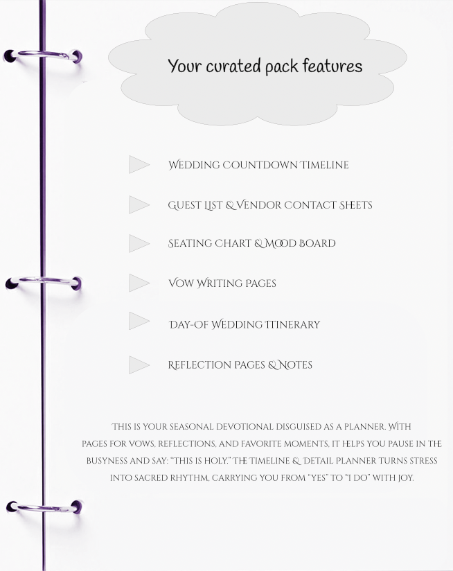 Wedding Timeline Planner | Countdown, Day-of Schedule & Reflection Pages | JM Press