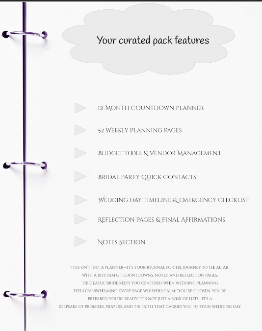 Classic Bride Wedding Planner | 15-Month Countdown + 52 Weekly Planning Pages | JM Press