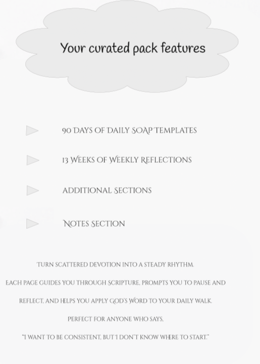 Text description of a product feature list on a white background