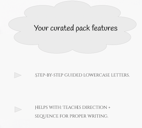 Lowercase Letter Tracing with Arrows