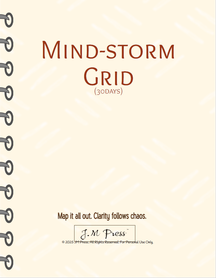 Mind-Storm Grid – 30 Days (JM Press Workbook Edition)