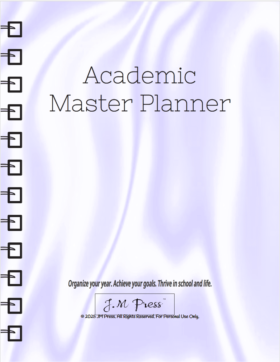 Academic Master Planner – Semester & Study Organizer | JM Press CEO Tools Edition
