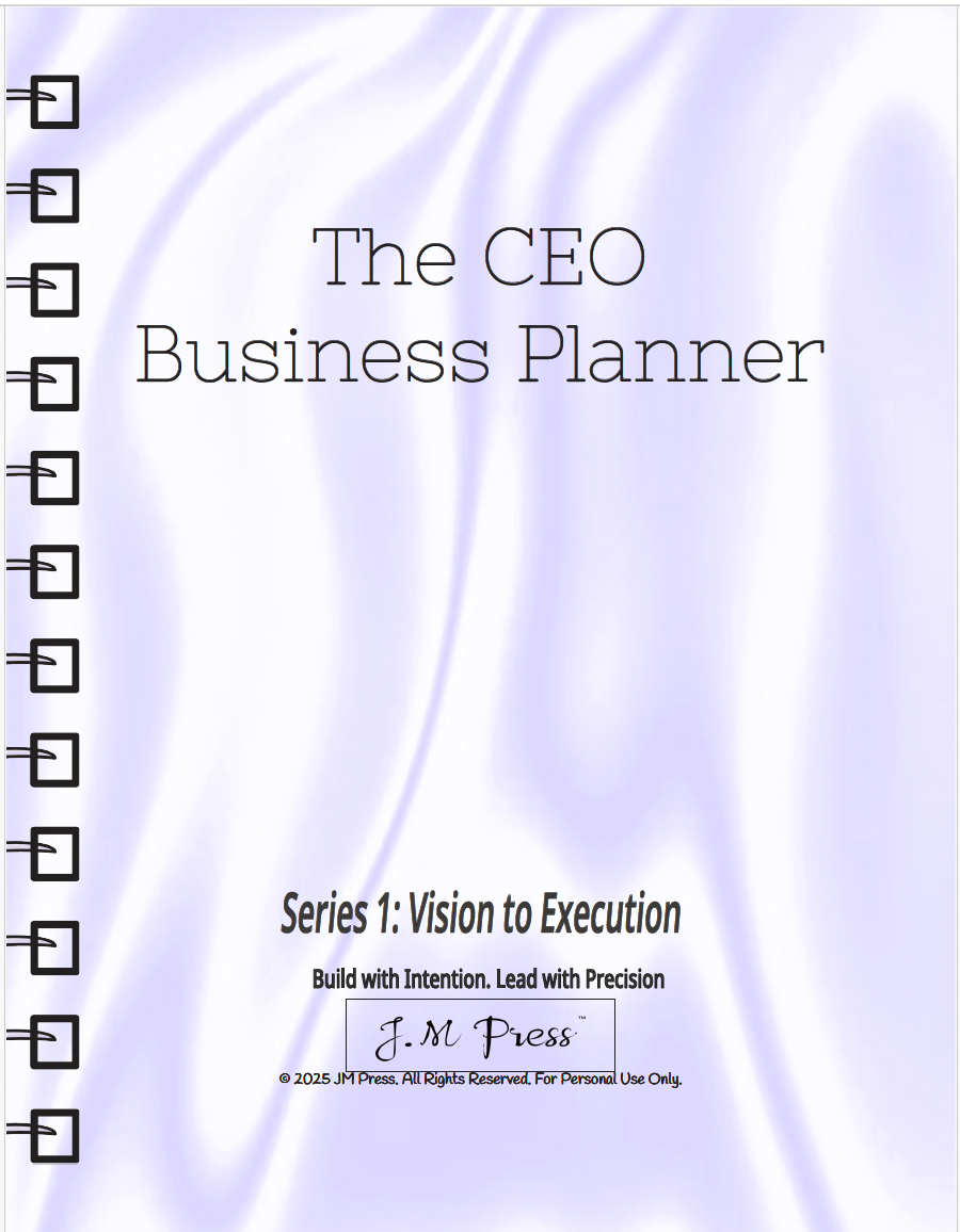 CEO Business Planner — Vision to Execution System for Entrepreneurs & Digital Business Owners