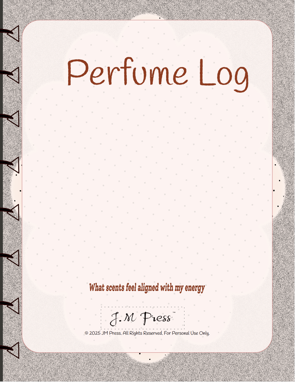 Perfume Log – Fragrance Tracker (JM Press Beauty Edition)