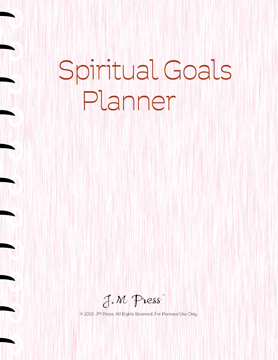 Spiritual Goals Planner – 12-Month Faith Alignment (JM Press Faith Edition)