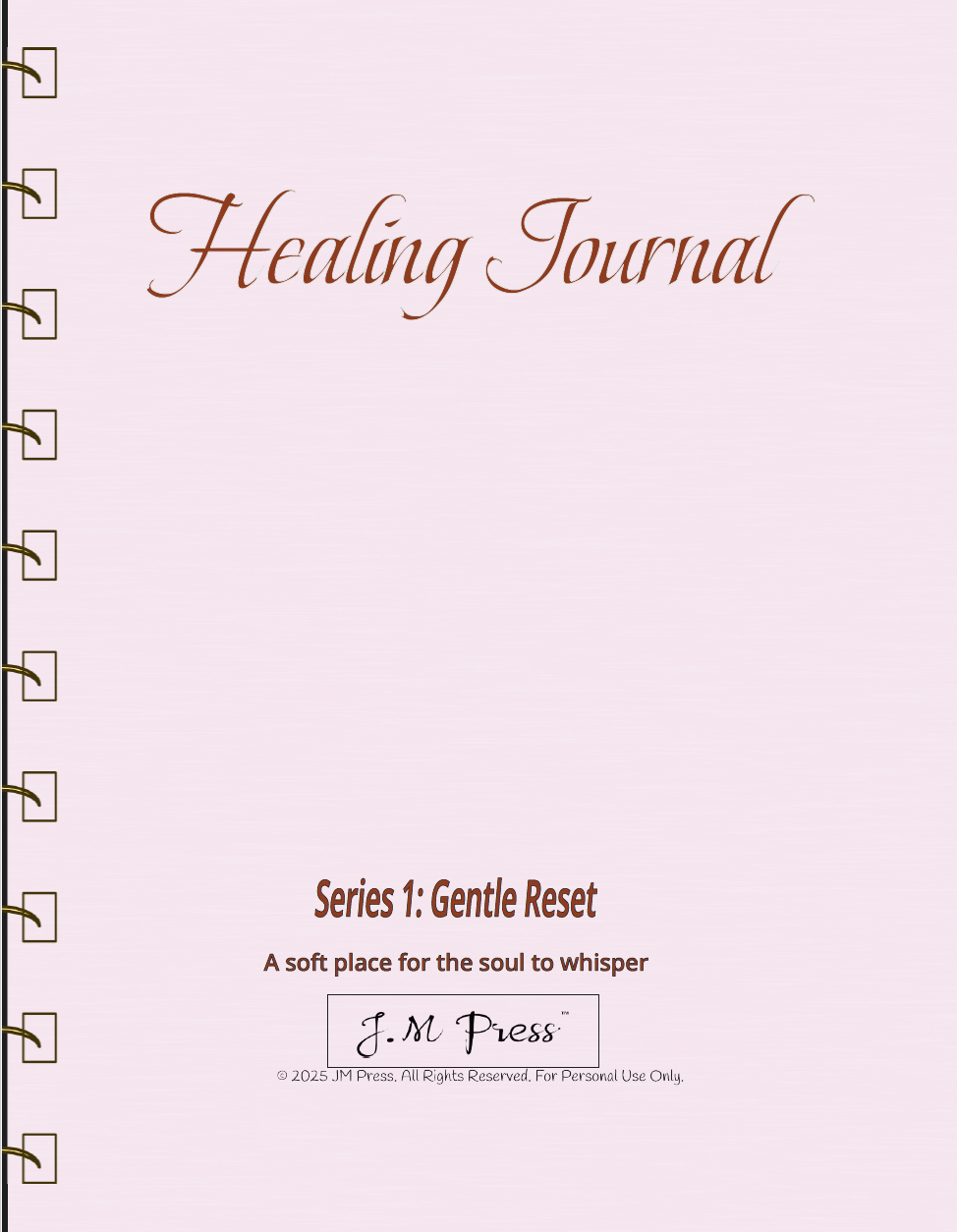 Healing Journal – Gentle Reset (Wellness Edition Journal)