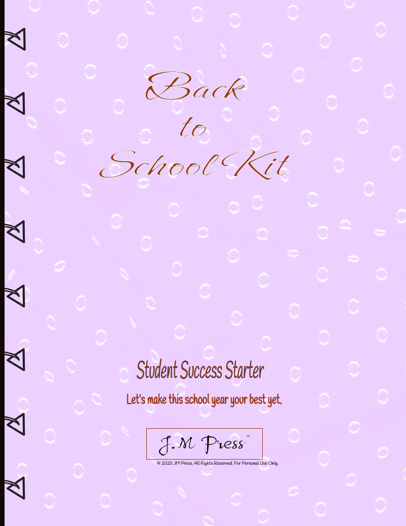 Back to School Kit – Student Success Starter Journal (Special Edition)