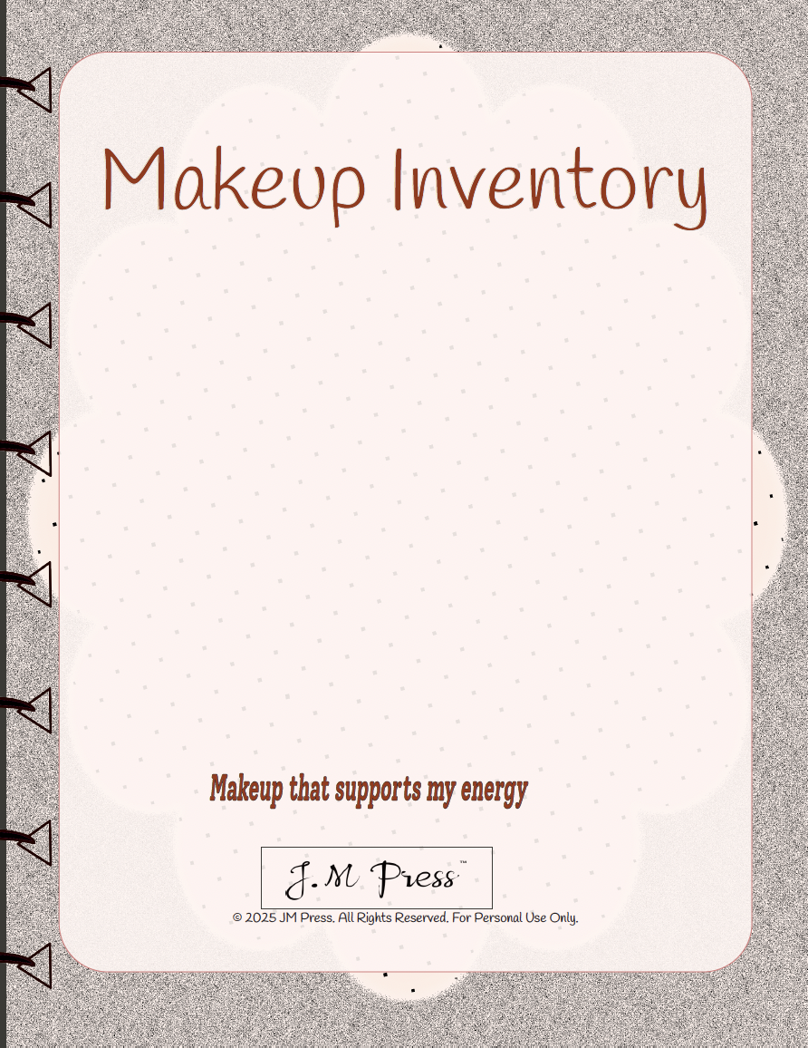 Makeup Inventory – Beauty Product Tracker (JM Press Beauty Edition)