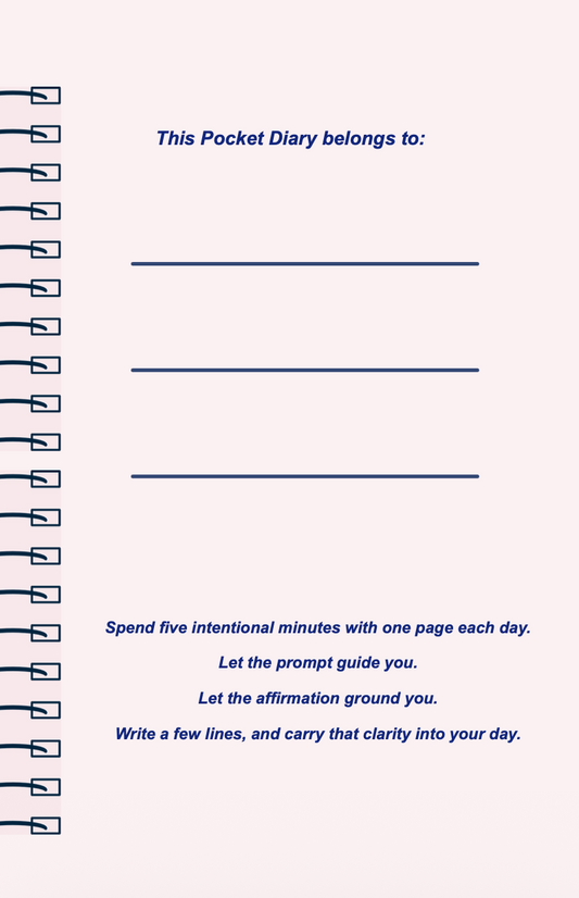 Becoming Her Pocket Diary | Future Self Journal for Personal Growth, Confidence & Life Reinvention | JM Press