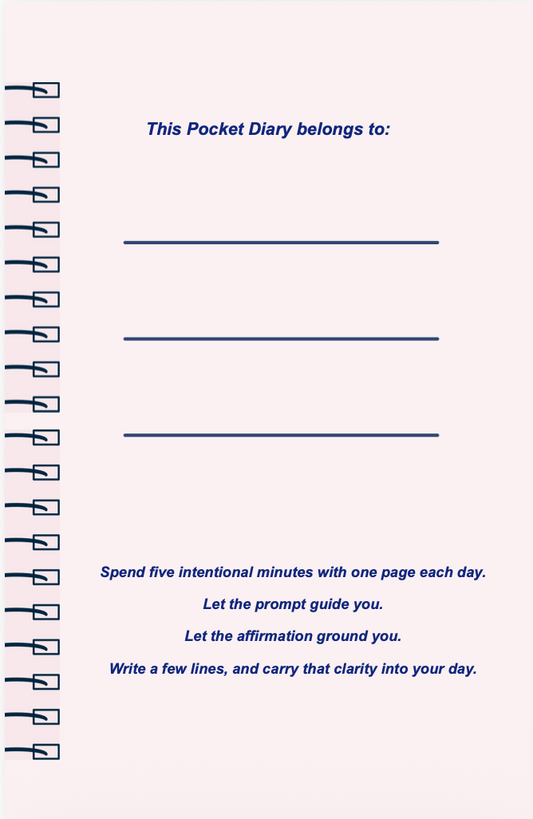 Gentle Strength Pocket Diary | Emotional Resilience Journal for Inner Strength, Quiet Courage & Balanced Living | JM Press