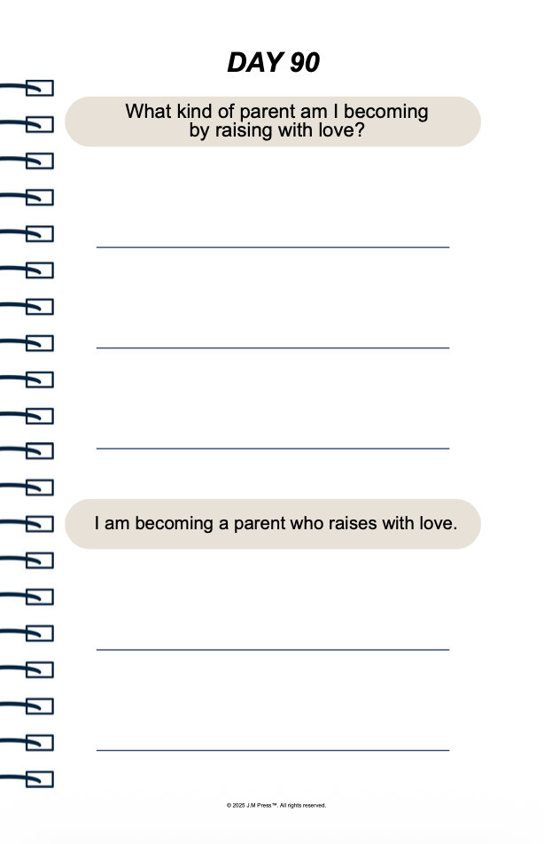Raising with Love Pocket Diary | Reflective Parenting Journal for Mindful Motherhood, Family Values & Intentional Parenting | JM Press