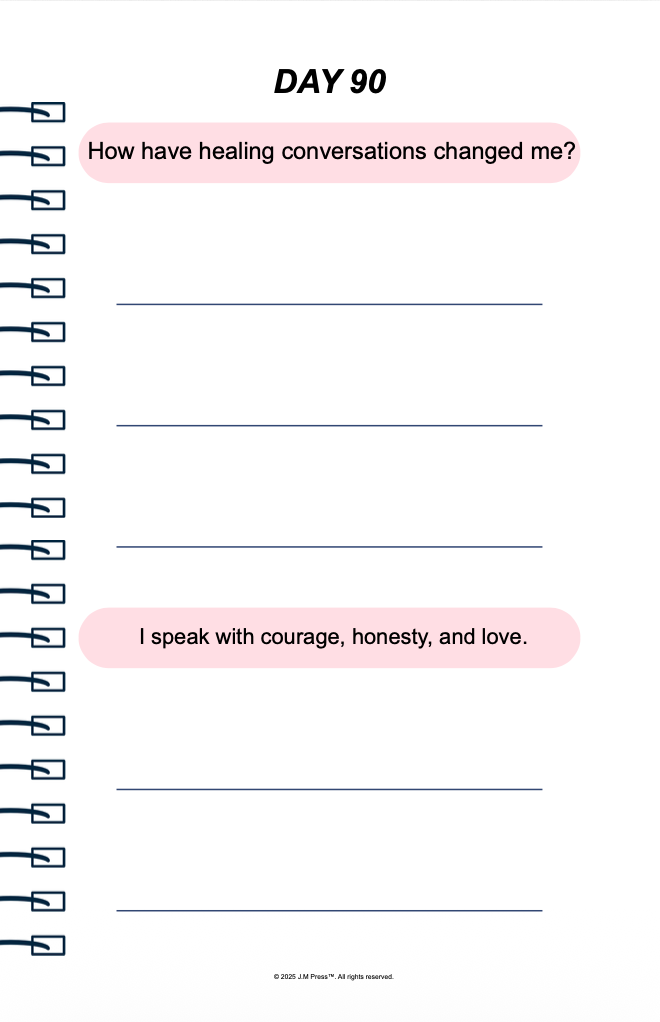 Healing Conversations Pocket Diary | Guided Journal for Difficult Conversations, Forgiveness, and Relationship Repair | JM Press
