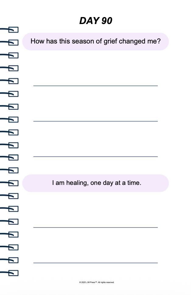 Grief & Healing Pocket Diary | Guided Journal for Processing Loss, Emotional Healing, and Gentle Recovery | JM Press