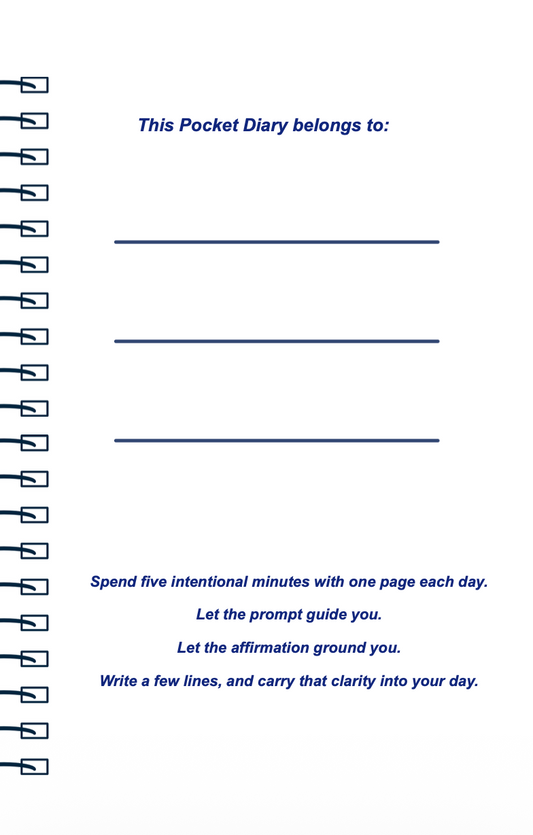 Strong & Present Pocket Diary | Reflective Journal for Fathers Building Consistency, Emotional Presence & Stronger Family Connection | JM Press