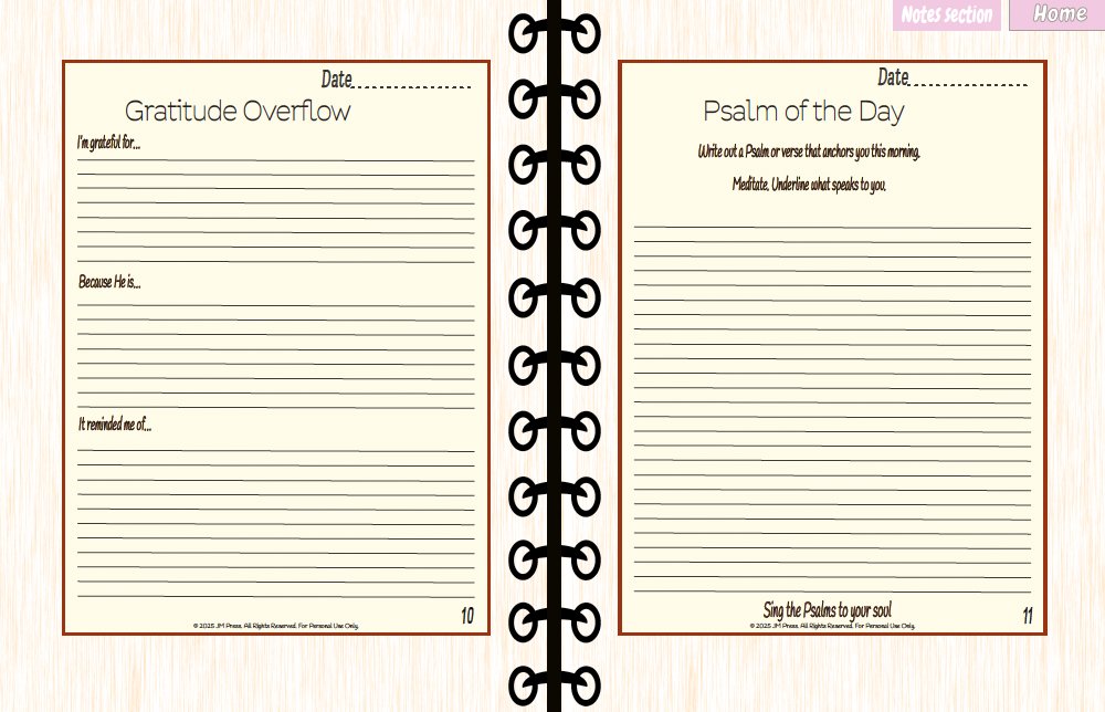 Gratitude & Worship Journal – Morning Praise (JM Press Faith Edition)