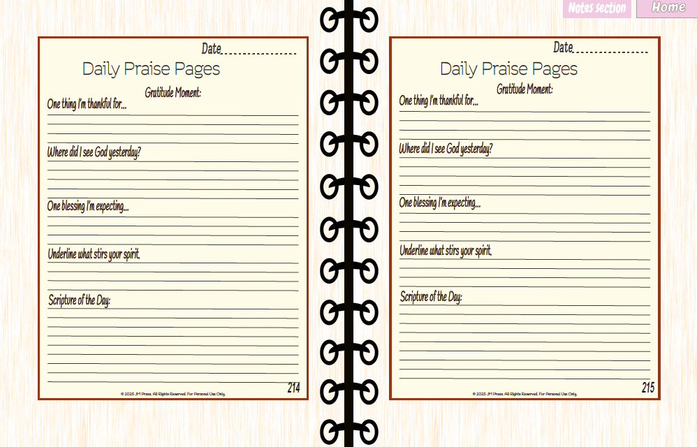 Gratitude & Worship Journal – Morning Praise (JM Press Faith Edition)